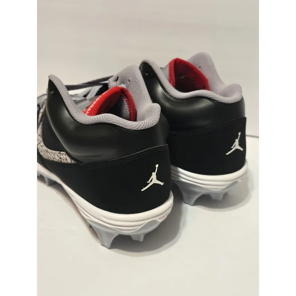 Nike Air Jordan Stadium 90 Low TD Men's Size 10 Football Cleat Black Cement